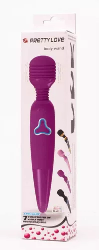 PRETTY LOVE - Body wand akkus, masszírozó vibrátor, lila