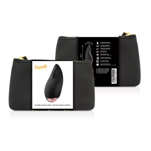 COQUETTE CHIC DESIRE – Elegáns csiklóizgató, 10 rezgésmód, újratölthető, fekete-arany