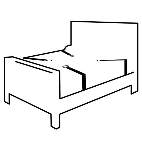 DARKNESS – Ágyhoz rögzíthető kötöző szett, állítható csukló- és bokamandzsettákkal