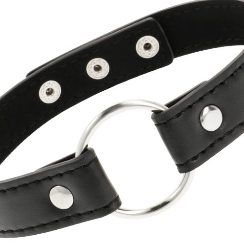 COQUETTE CHIC DESIRE – Vegán bőr nyakörv, állítható méret, nikkelmentes, fekete