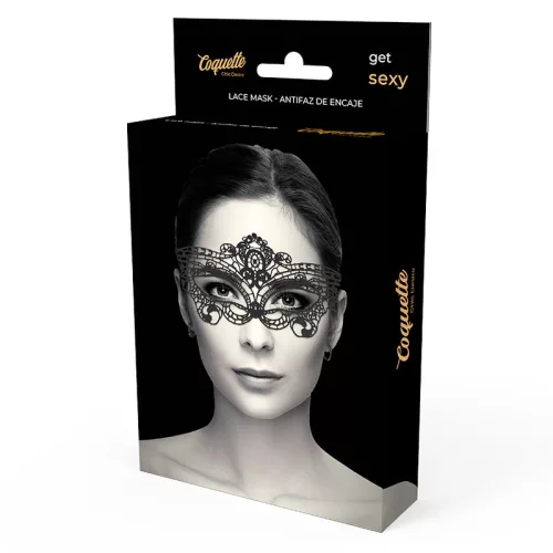 COQUETTE CHIC DESIRE – Csipke szemmaszk, fekete