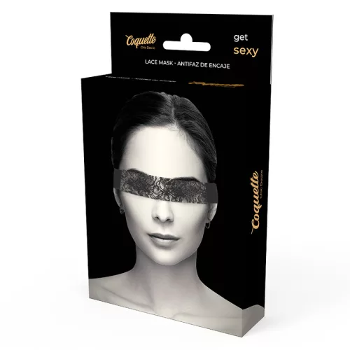 COQUETTE CHIC DESIRE – Csipkés szemmaszk, fekete
