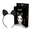 COQUETTE CHIC DESIRE – Macskafüles fejpánt, vegán bőr, fekete