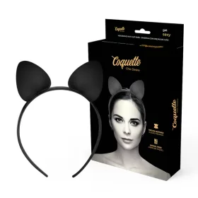   COQUETTE CHIC DESIRE – Macskafüles fejpánt, vegán bőr, fekete