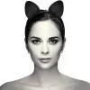 COQUETTE CHIC DESIRE – Macskafüles fejpánt, vegán bőr, fekete