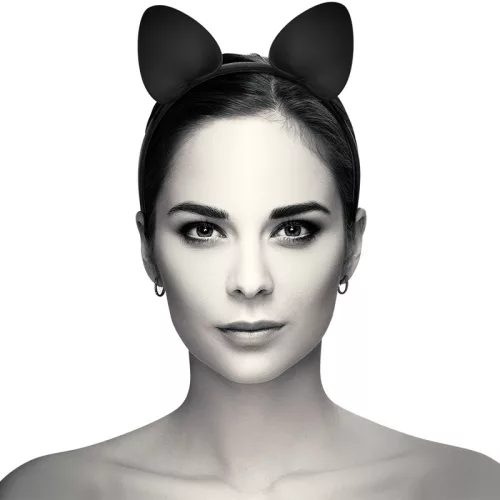 COQUETTE CHIC DESIRE – Macskafüles fejpánt, vegán bőr, fekete