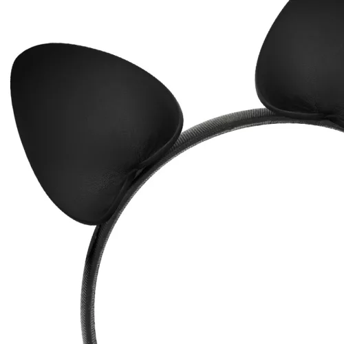 COQUETTE CHIC DESIRE – Macskafüles fejpánt, vegán bőr, fekete