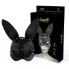COQUETTE CHIC DESIRE – Bőrhatású nyuszifüles álarc, fekete