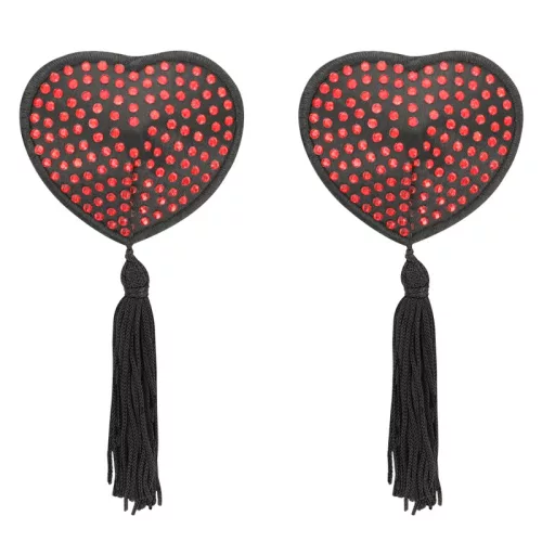COQUETTE CHIC DESIRE – Mellbimbótapasz, szív alakú, fekete–piros