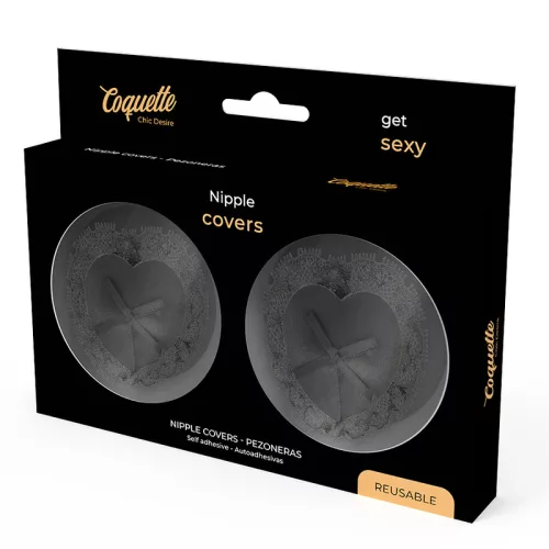 COQUETTE CHIC DESIRE – Mellbimbótapasz, csipkés, fekete