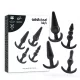 ADDICTED TOYS – 4 darabos flexibilis anál plug szett, fekete