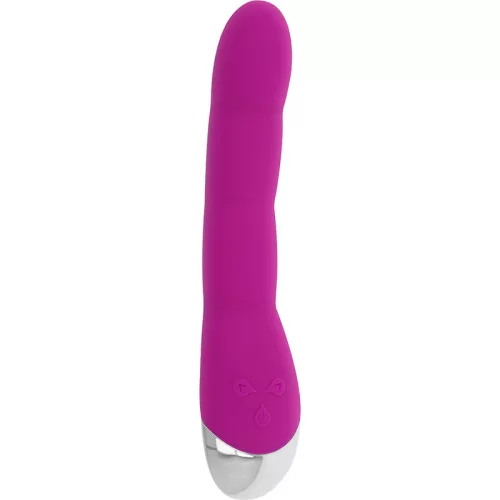 OHMAMA – Ívelt G-pont vibrátor, 6 rezgésmód és 6 sebesség, újratölthető, lila, 21,5 cm