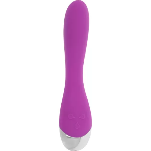 OHMAMA – Ívelt G-pont vibrátor, 6 rezgésmód és 6 sebesség, újratölthető, lila, 20,5 cm