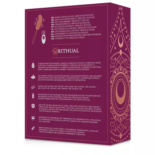 RITHUAL – Esha újratölthető forgó vibrációs tojás, távirányítós
