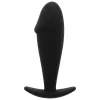 OHMAMA – Szilikon anál plug, fekete, 10 cm
