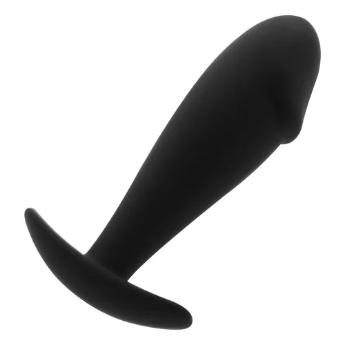OHMAMA – Szilikon anál plug, fekete, 10 cm