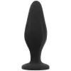 OHMAMA – Szilikon anál plug tapadókoronggal, fekete, 12 x 4,2 cm