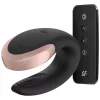 SATISFYER - Double Love luxus párvibrátor távirányítóval, újratölthető, fekete
