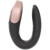SATISFYER - Double Love luxus párvibrátor távirányítóval, újratölthető, fekete
