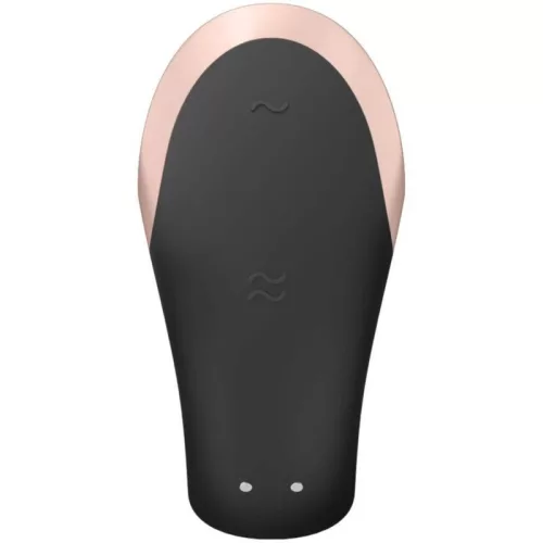 SATISFYER - Double Love luxus párvibrátor távirányítóval, újratölthető, fekete