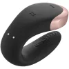 SATISFYER - Double Love luxus párvibrátor távirányítóval, újratölthető, fekete