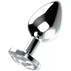   OHMAMA – Alumínium anál plug díszítő kristállyal, 4 × 9 cm