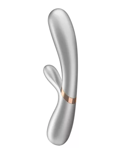 SATISFYER – Hot Lover újratölthető nyuszis vibrátor applikációval, melegítő funkcióval