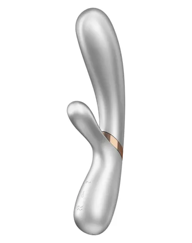 SATISFYER – Hot Lover újratölthető nyuszis vibrátor applikációval, melegítő funkcióval