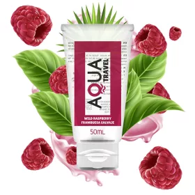   AQUA TRAVEL – Vadmálna ízesítésű vízbázisú síkosító, 50 ml