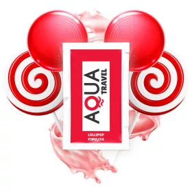   AQUA TRAVEL – Nyalóka ízesítésű vízbázisú síkosító, 6 ml