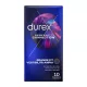 DUREX – Perfect Connection extra síkosított óvszer szilikon bázissal, 10 db