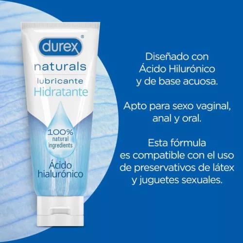 DUREX – Naturals hidratáló vízbázisú síkosító hialuronsavval, 100 ml