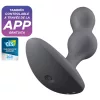 SATISFYER - Deep Diver appvezérelt vibrációs anál plug, újratölthető, fekete