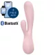 SATISFYER – Mono Flex Red app-vezérelt, rugalmas vibrátor, újratölthető, rózsaszín