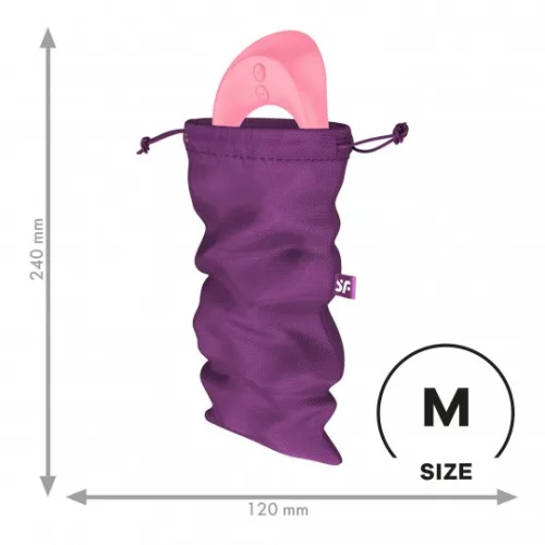 SATISFYER - Diszkrét tároló táska M, közepes, lila