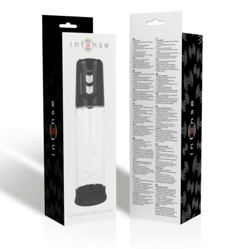 INTENSE – Automata péniszpumpa, átlátszó hengerrel, 17 cm