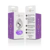 INTENSE – Fém anál plug, ibolya kristállyal, 7 cm