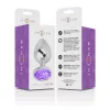 INTENSE – Fém anál plug, ibolya kristállyal, 8 cm