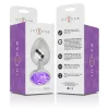 INTENSE – Fém anál plug, ibolya kristállyal, 9 cm