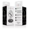 INTENSE – Fém anál plug fekete üveggel, 9 cm