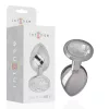 INTENSE – Fém anál plug, ezüst kristállyal, 7 cm