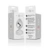 INTENSE – Fém anál plug, ezüst kristállyal, 7 cm