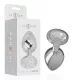 INTENSE – Fém anál plug, ezüst kristállyal, 8 cm