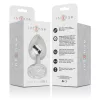 INTENSE – Fém anál plug, ezüst kristállyal, 9 cm