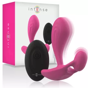   INTENSE – Shelly távirányítós vibrációs anál plug, erőteljes dupla motor, újratölthető, rózsaszín