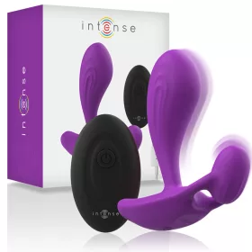   INTENSE – Shelly távirányítós vibrációs anál plug, erőteljes dupla motor, újratölthető, lila