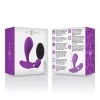 INTENSE – Shelly távirányítós vibrációs anál plug, erőteljes dupla motor, újratölthető, lila