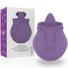 INTENSE – Violet rózsa formájú klitorális stimulátor, újratölthető, 10 rezgésmód, lila