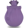 INTENSE – Violet rózsa formájú klitorális stimulátor, újratölthető, 10 rezgésmód, lila