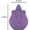 INTENSE – Violet rózsa formájú klitorális stimulátor, újratölthető, 10 rezgésmód, lila